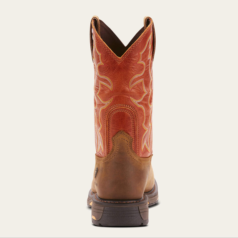 Ariat Workhog Wide Square Toe Steel-Toe Work Boot - Dark Earth