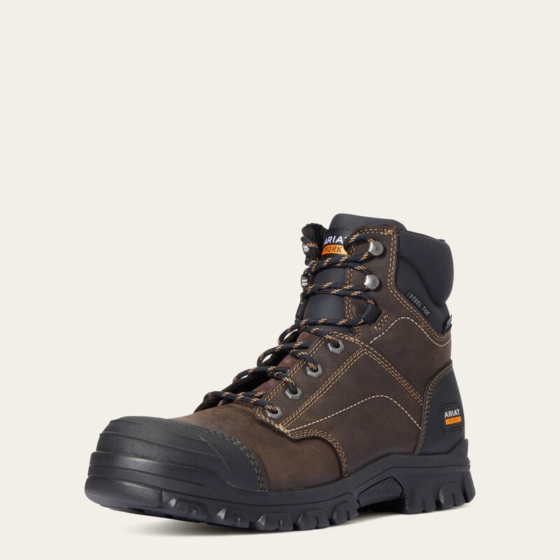 TREADFAST 6" WATERPROOF STEEL-TOE EH WORK BOOT