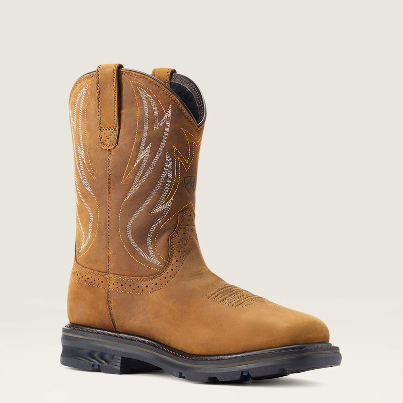 Ariat Sierra Shock Shield Wide Square Toe Waterproof Work Boot