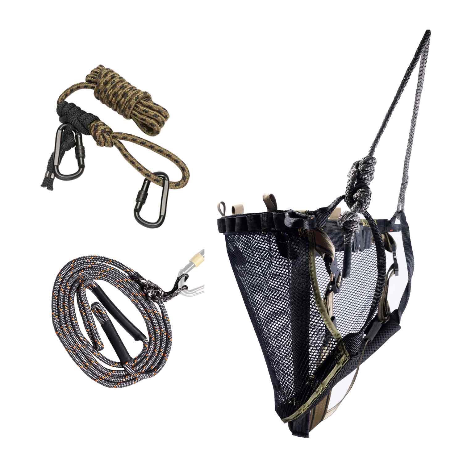 saddle hunting kit on a white background