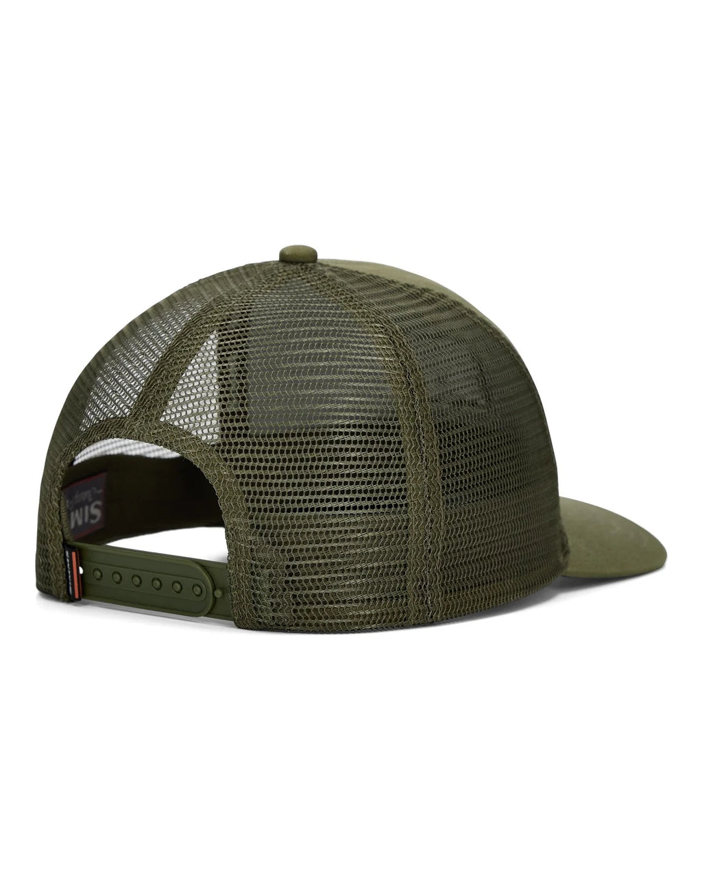 Green mesh cap on a white background