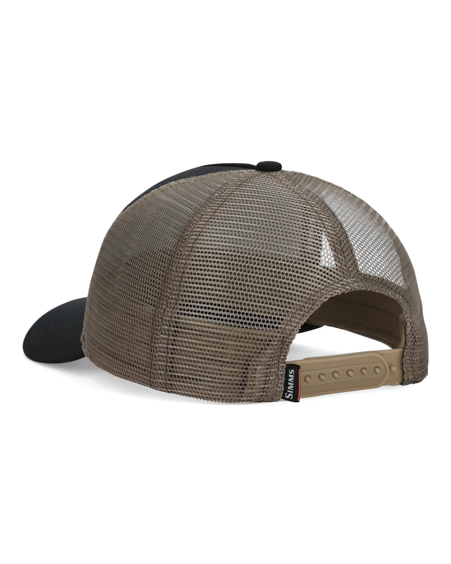 Brown mesh cap with black visor on a white background