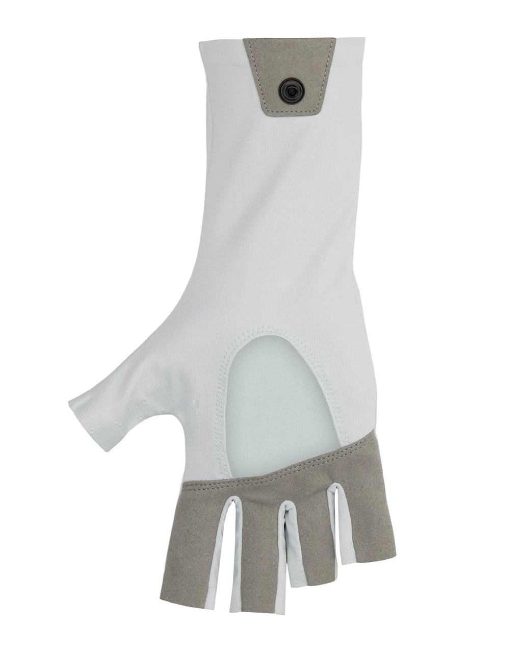 grey glove on a white background