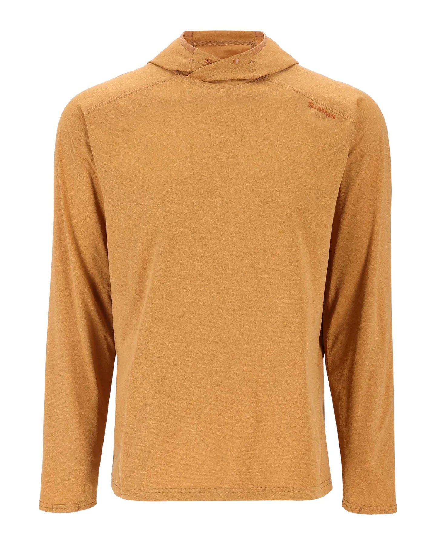 Orange hoodie on a white background