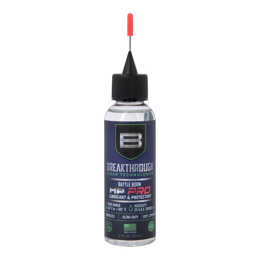 BATTLE BORN HP PRO LUBRICANT & PROTECTANT, 2 OZ BOTTLE W/ NEEDLE TIP APPLICATOR, CLEAR