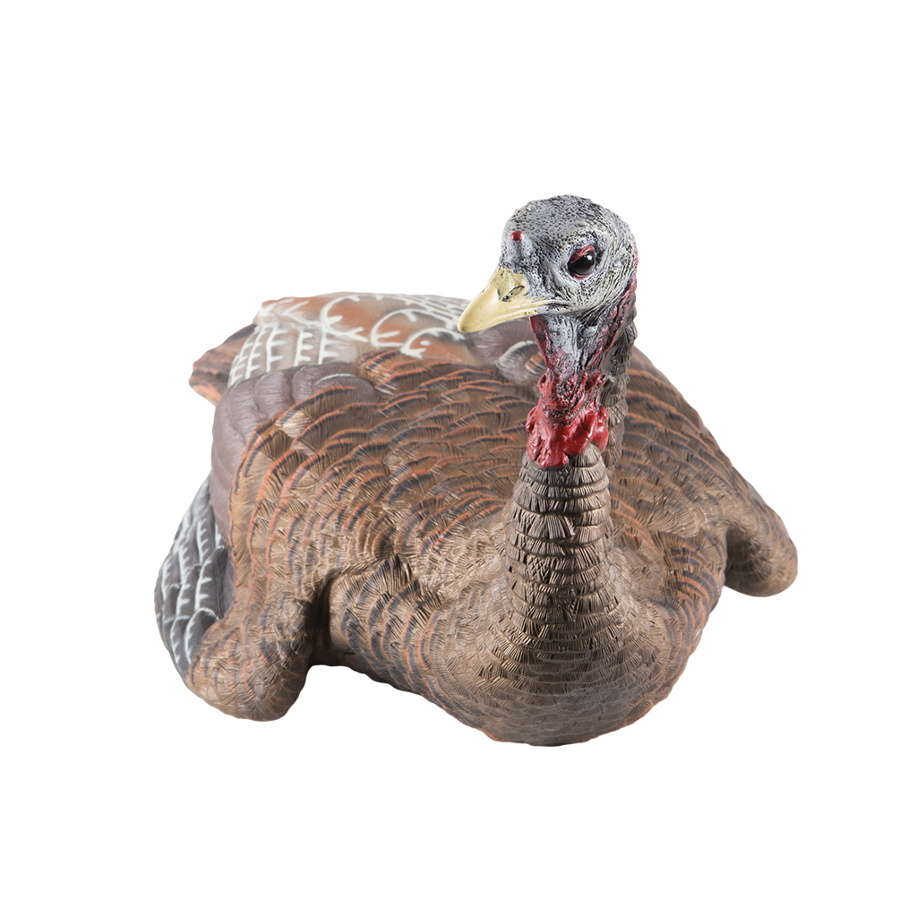 Turkey decoy on a white background