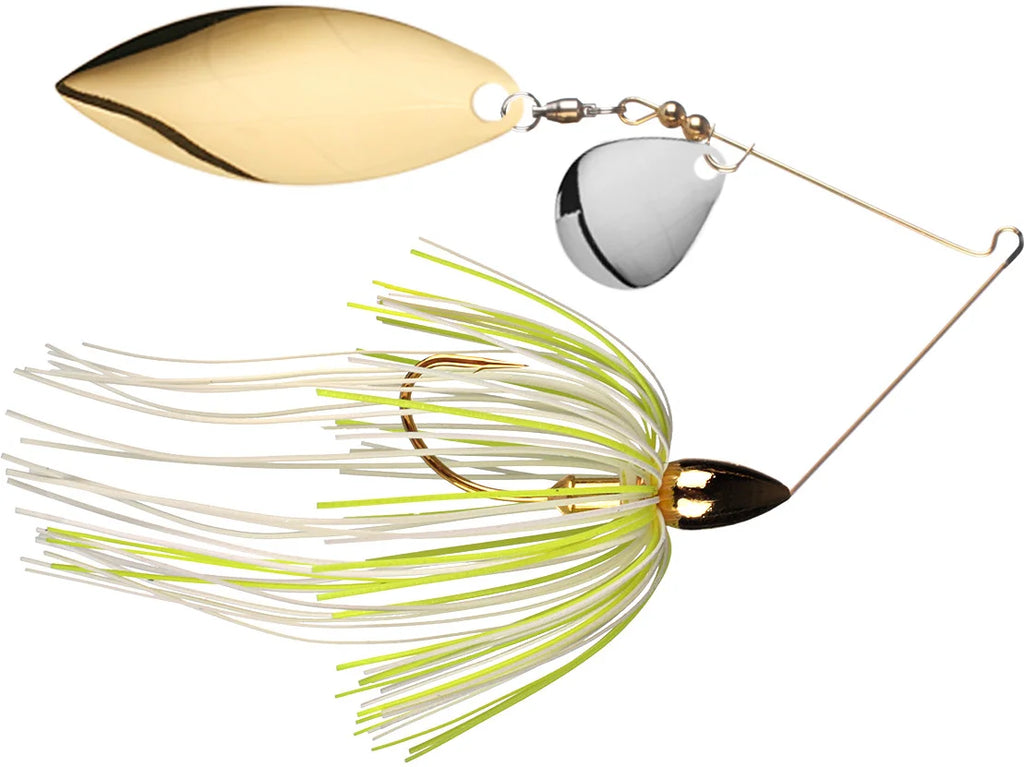 Gold Framed Colorado/Willow Spinnerbaits