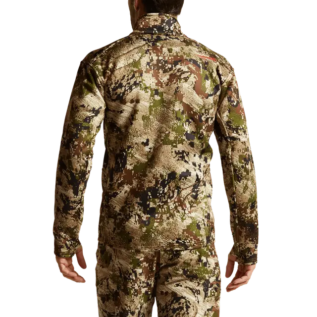 Camouflage hunting suit on a white background