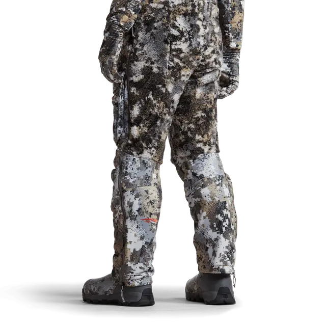 Camouflage bibs with Sitka brand on a white background