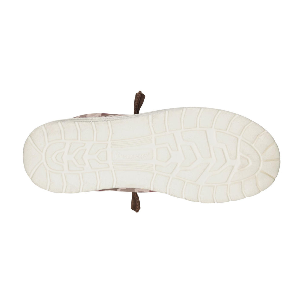 White sole of a shoe on a white background