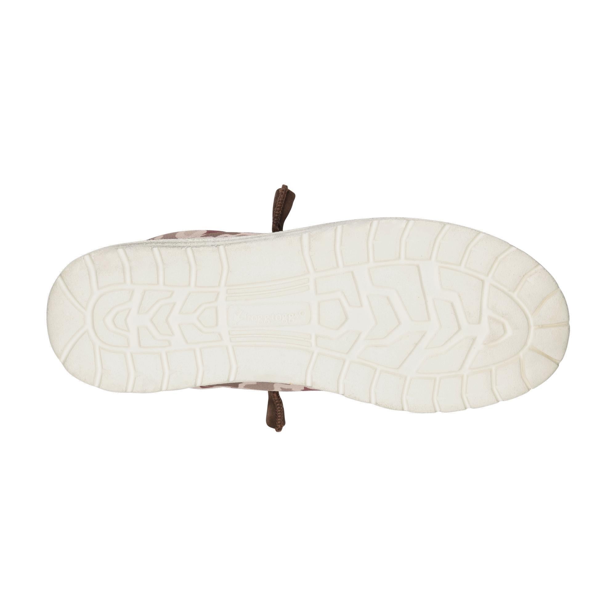 White sole of a shoe on a white background