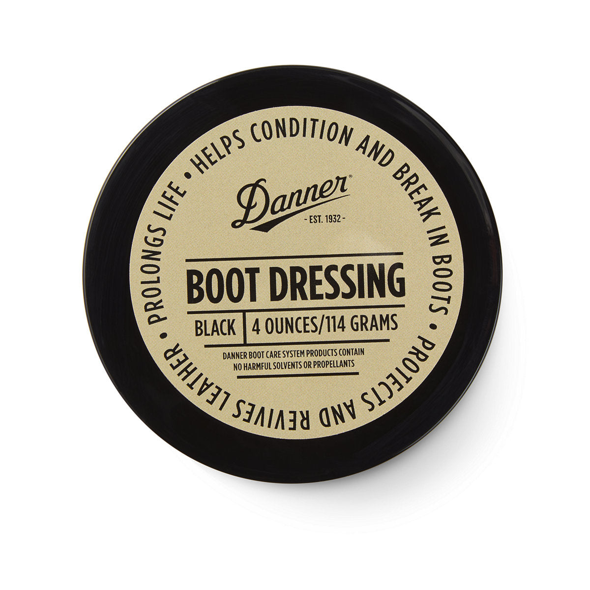 BOOT DRESSING BLACK 4 OZ