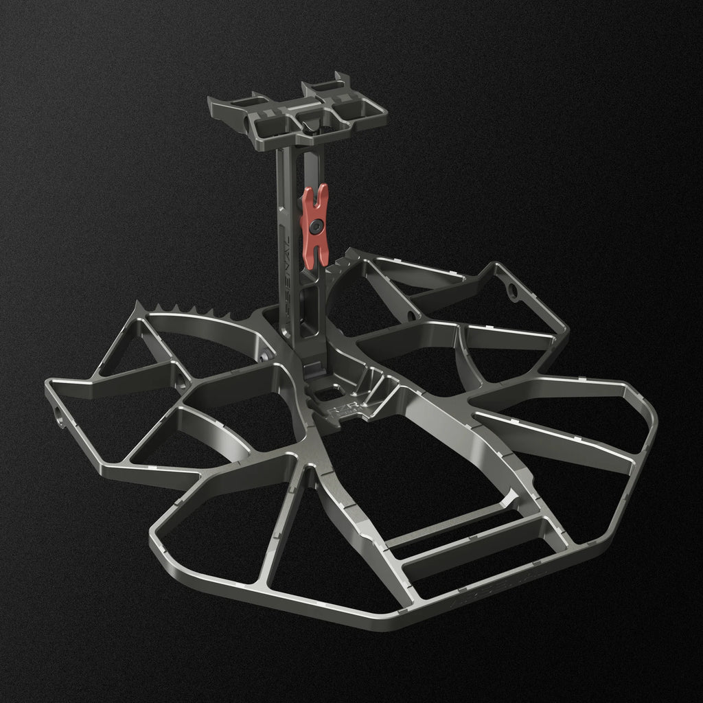 saddle hunting platform on a grey background
