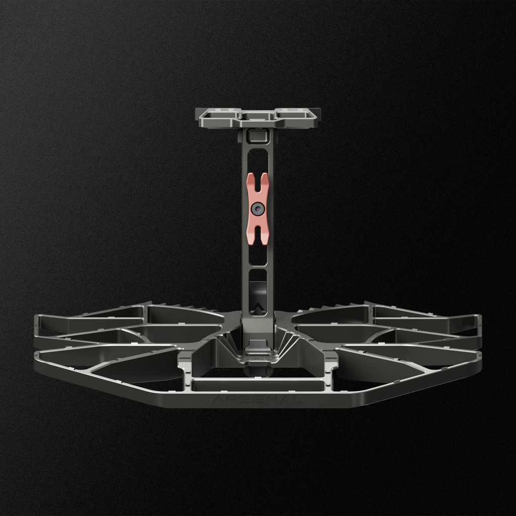 saddle hunting platform on a grey background