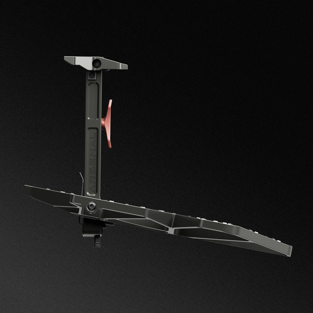 saddle hunting platform on a grey background