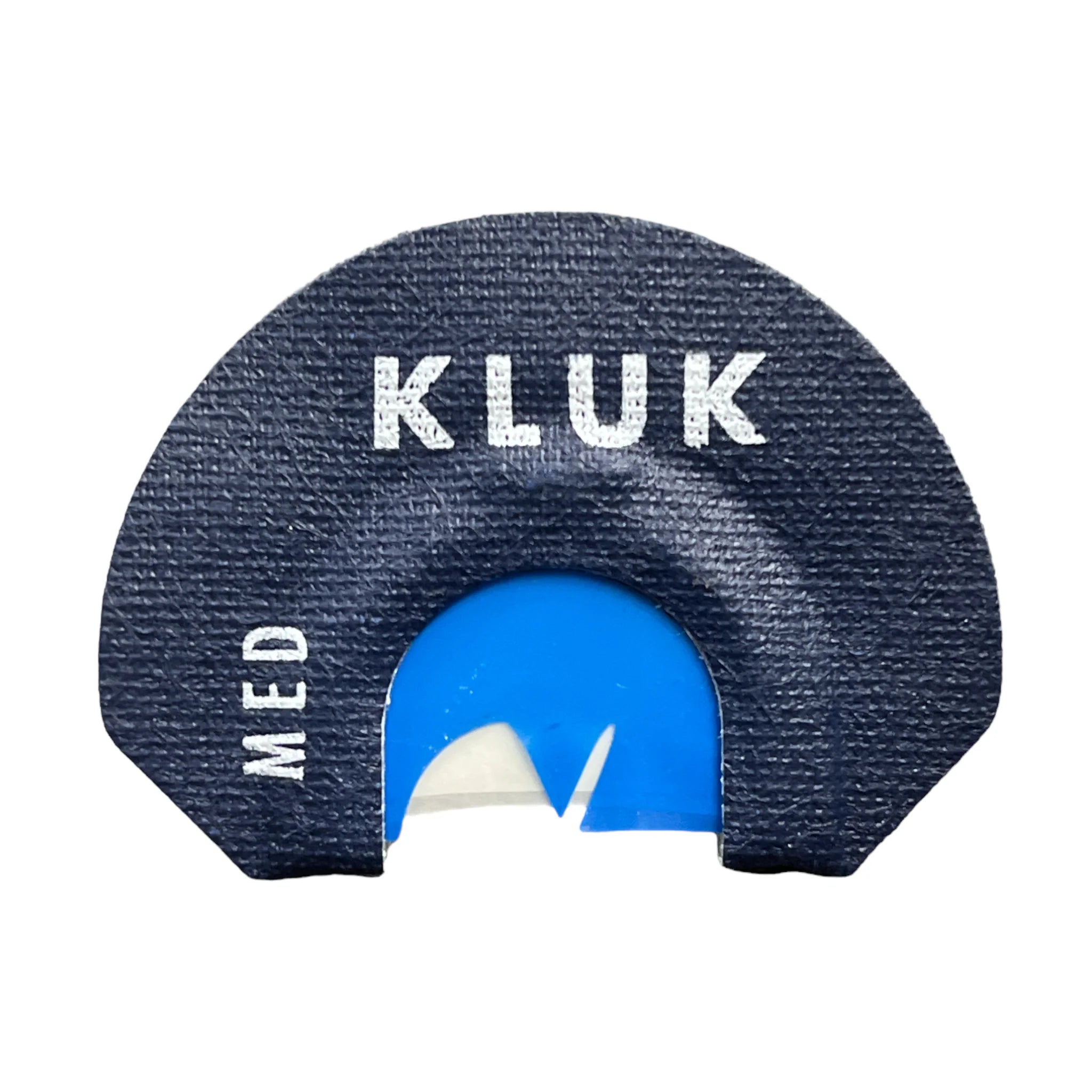 Blue and navy hunting call with 'KLUK' branding on a white background
