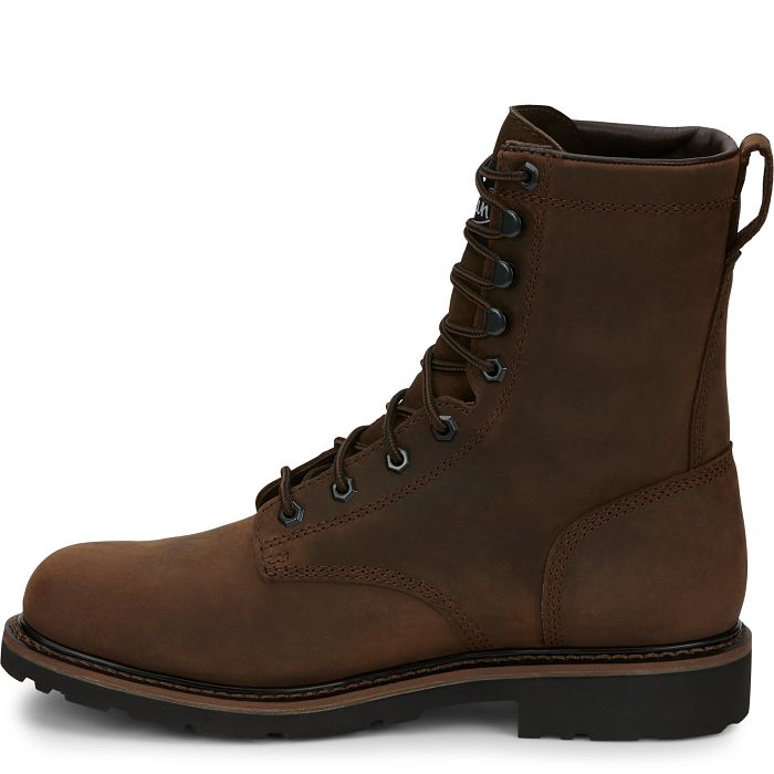 Justin Drywall 8" Waterproof Steel Toe Work Boot