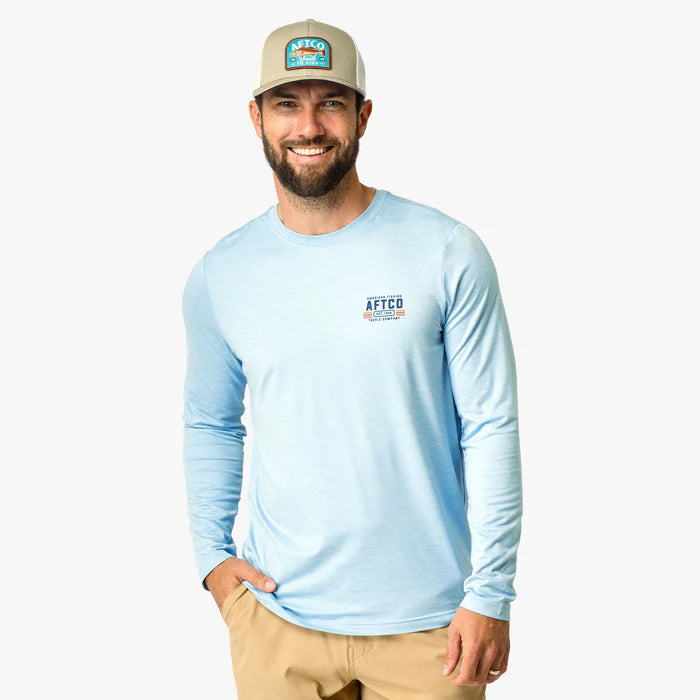 AFTCO License Plate Long Sleeve Sun Shirt
