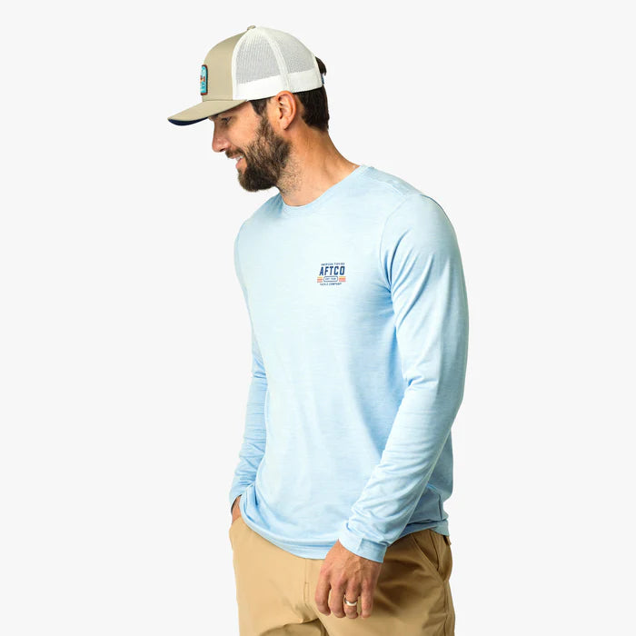 AFTCO License Plate Long Sleeve Sun Shirt