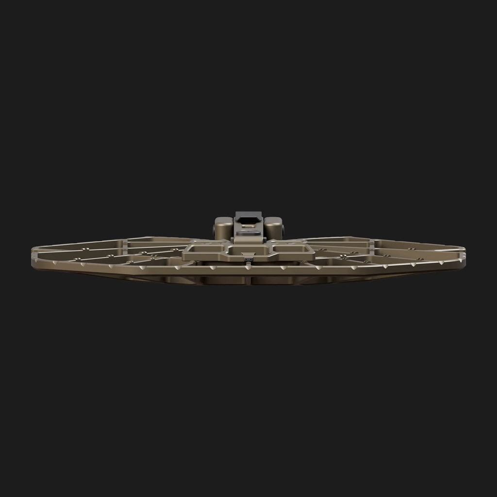 brown hunting saddle on a grey background