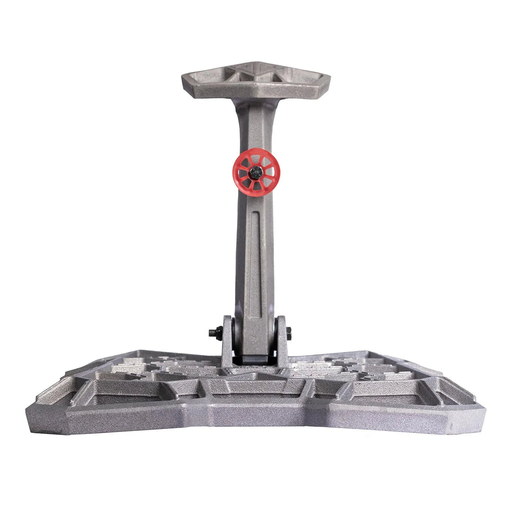 grey saddle hunting platform on a white background