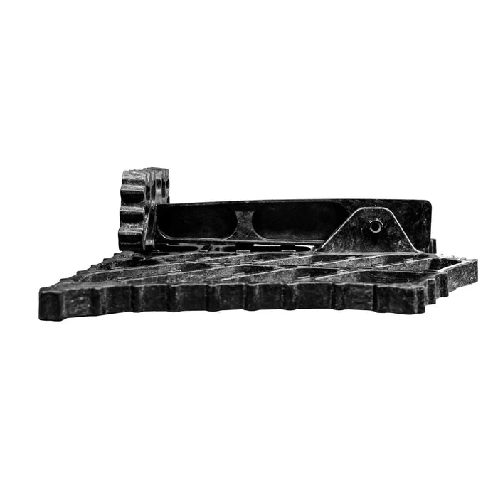 Carbon saddle hunting platform on a white background