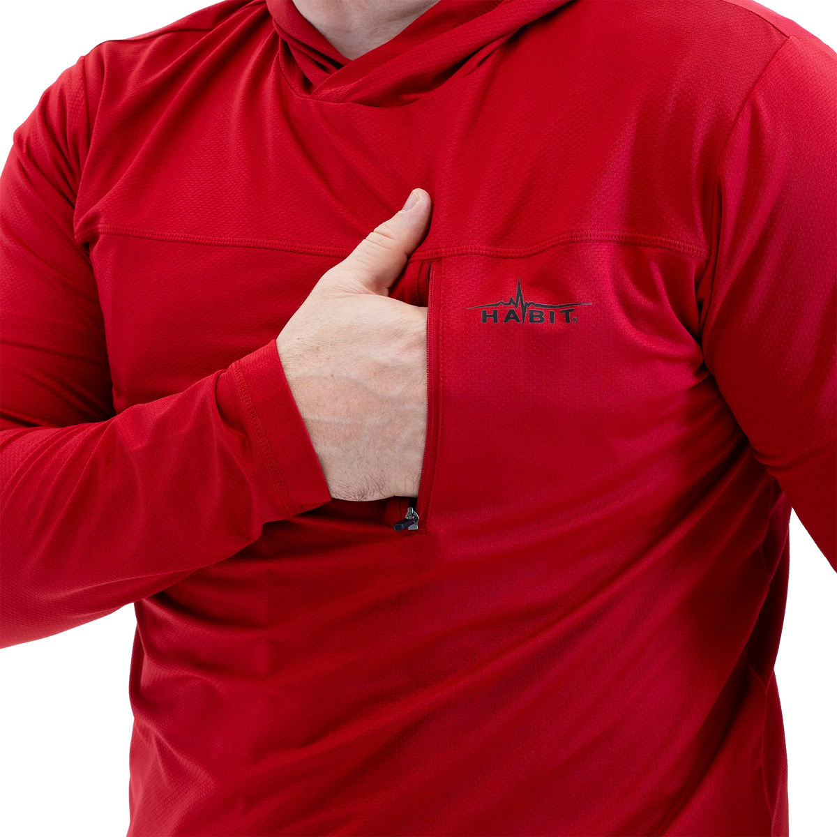 Habit Men's Wind Drift Mesh Hoodie