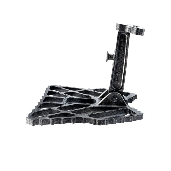 Carbon saddle hunting platform on a white background