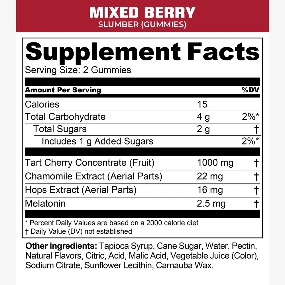 Mtn Ops Slumber Gummies 60pk Bottle