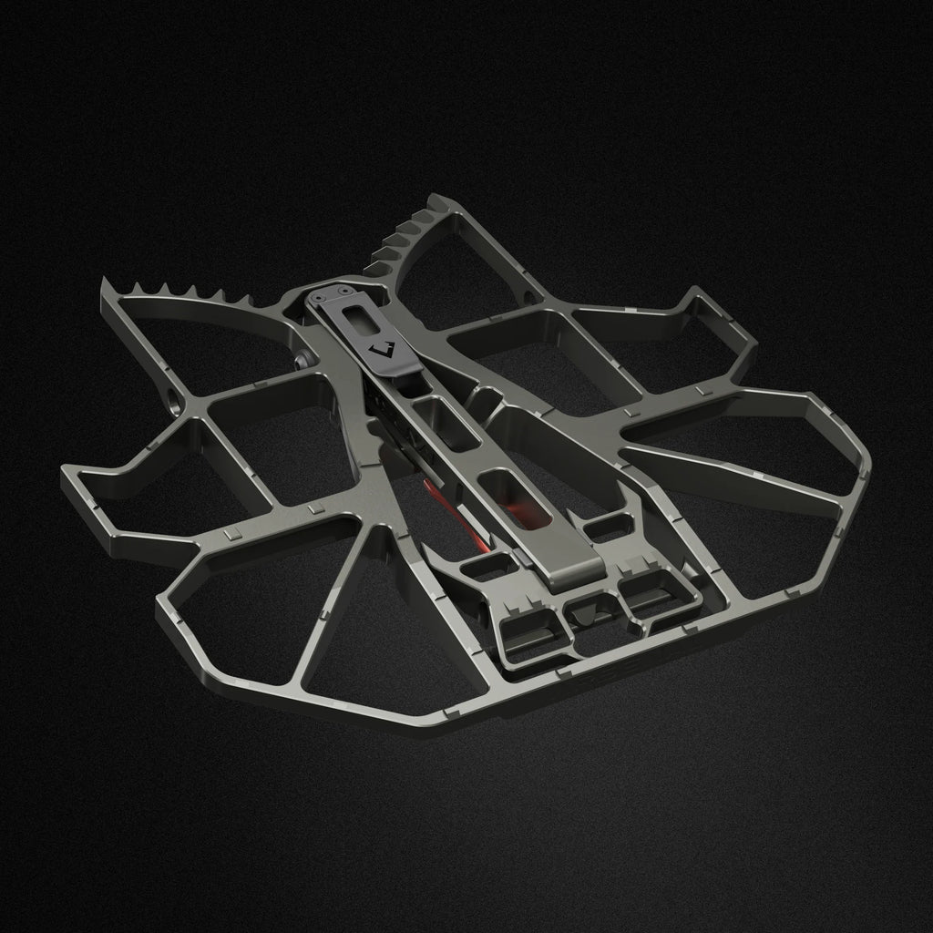 saddle hunting platform on a grey background