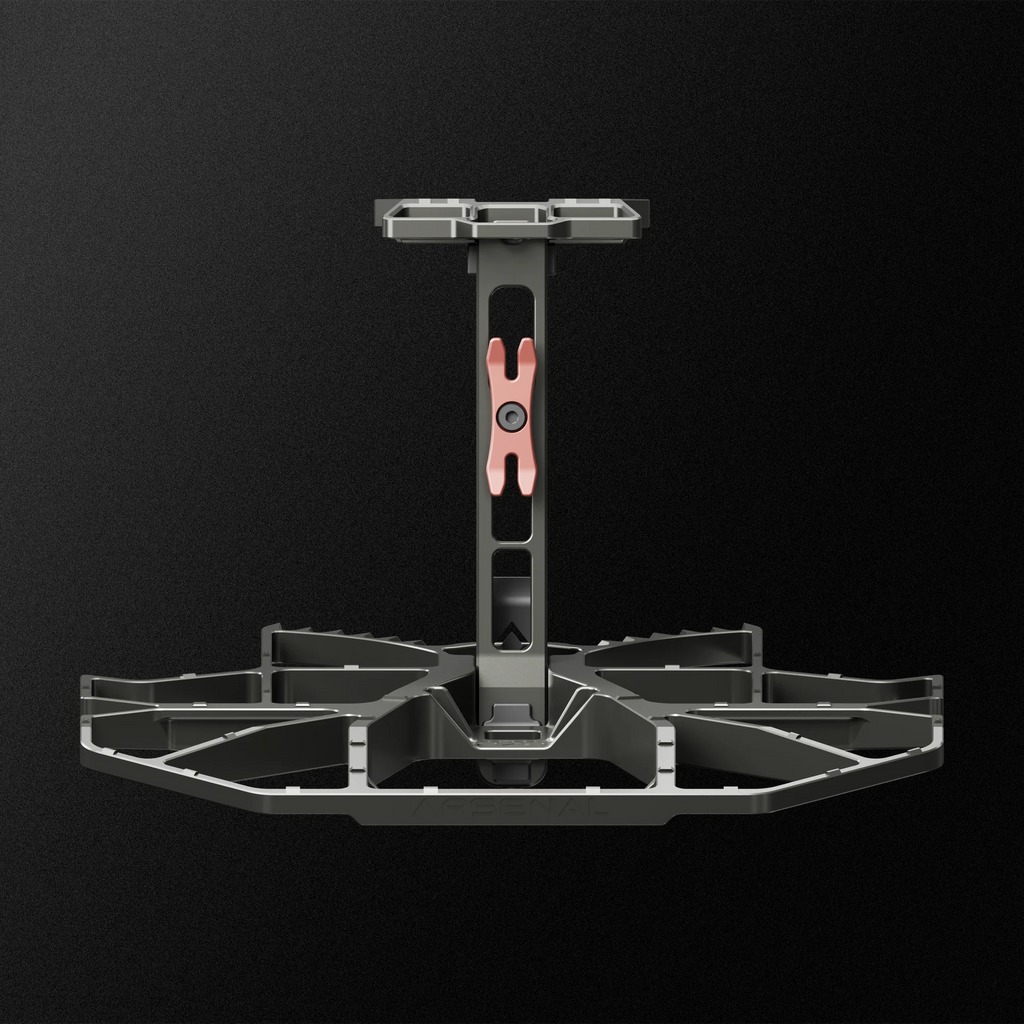 saddle hunting platform on a grey background