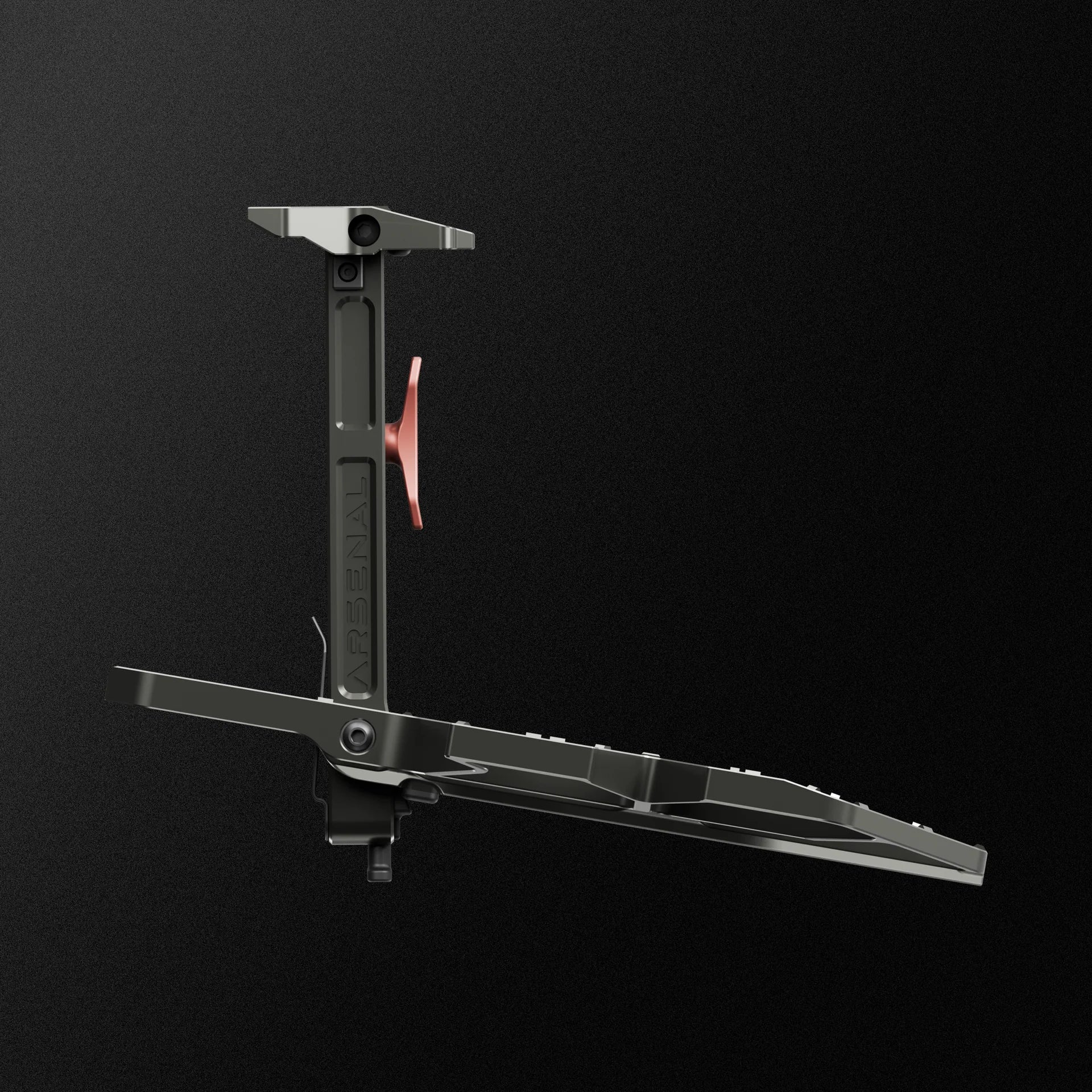 saddle hunting platform on a grey background