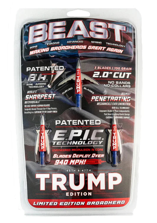 BEAST TRUMP EDITION BROADHEADS 3 PACK