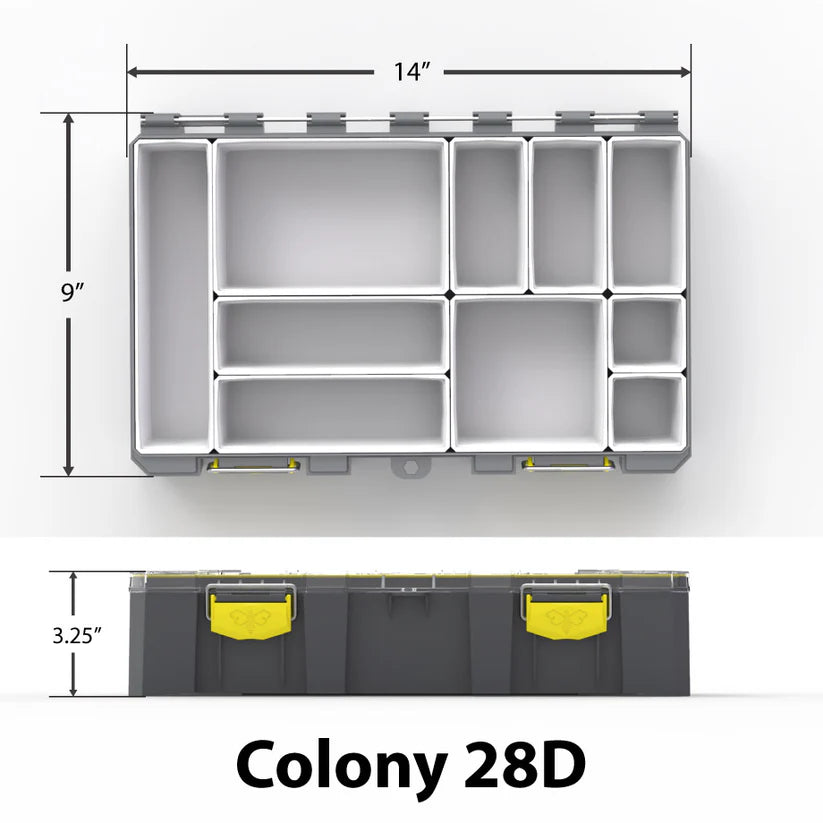 COLONY 28D DEEP MODULAR TACKLE BOX