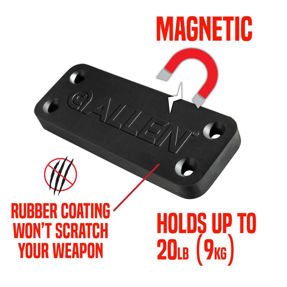 RUBBER COATED MAGNETIC HANDGUN MOUNT, 35 LBS