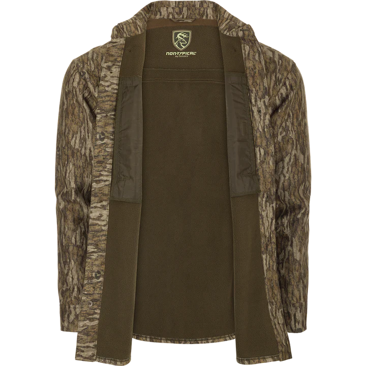 MST MICROFLEECE SOFTSHELL SHIRT - MOSSY OAK BOTTOMLAND