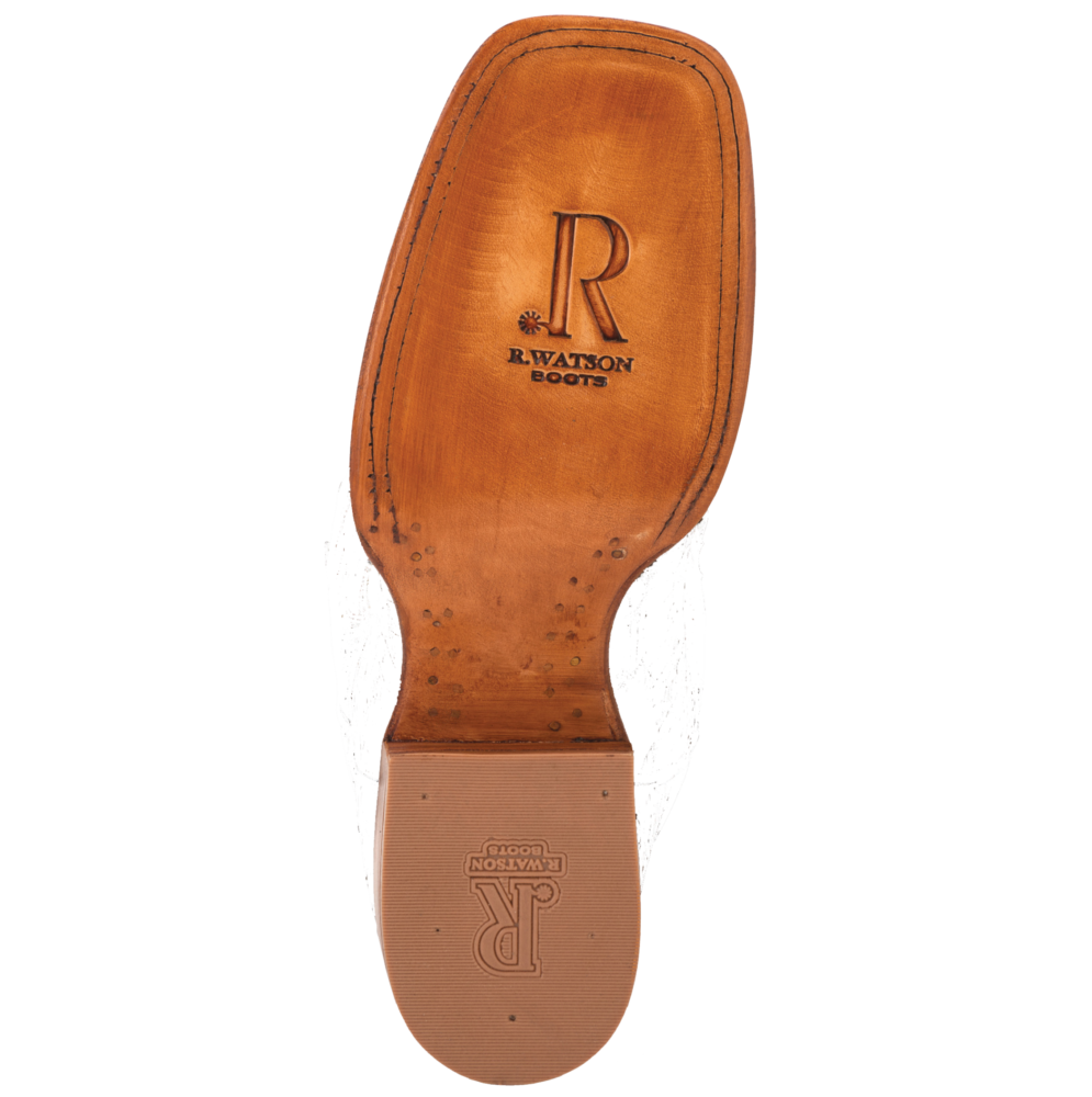 COGNAC SMOOTH OSTRICH EXOTIC WESTERN BOOTS