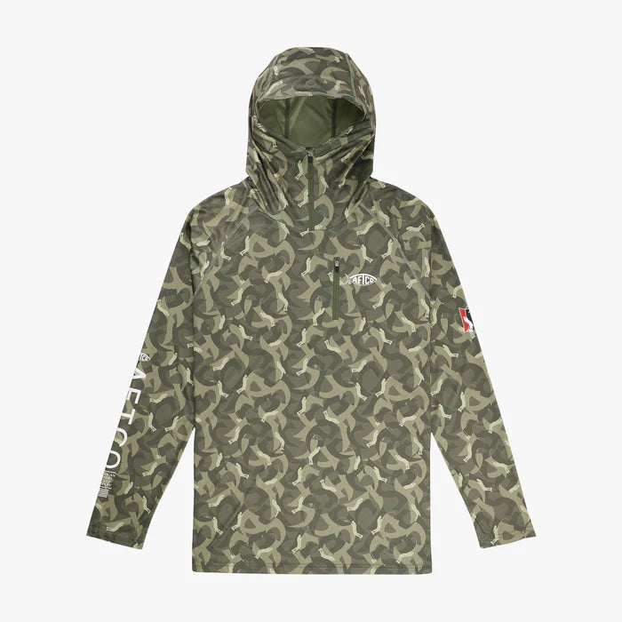 JASON CHRISTIE CAMO LS PERFORMANCE SHIRT
