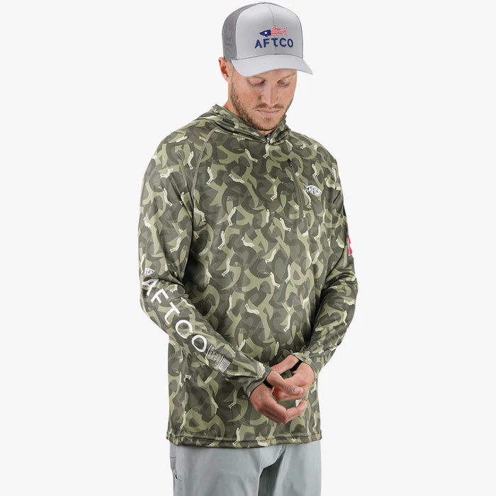 JASON CHRISTIE CAMO LS PERFORMANCE SHIRT