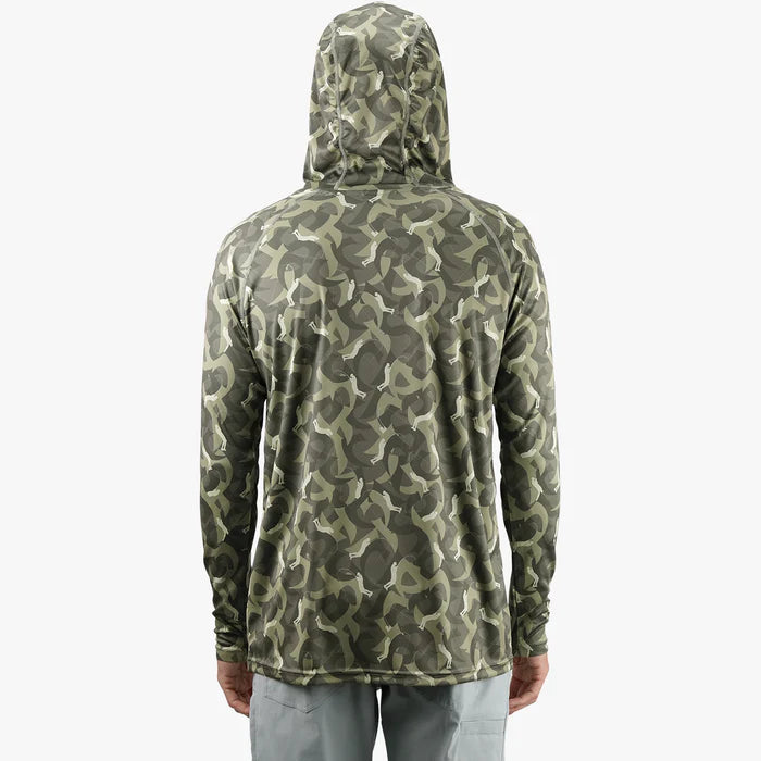 JASON CHRISTIE CAMO LS PERFORMANCE SHIRT