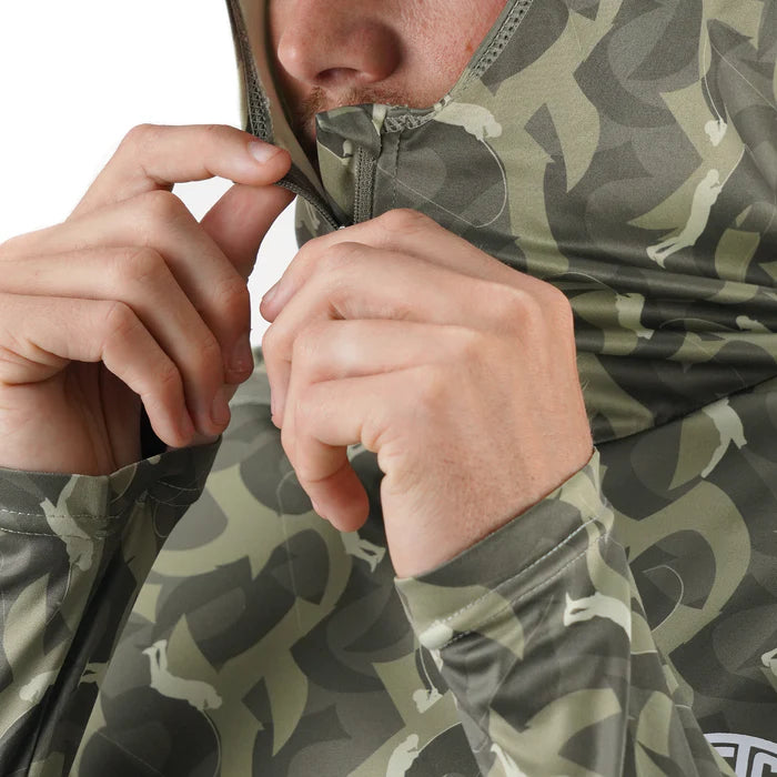 JASON CHRISTIE CAMO LS PERFORMANCE SHIRT