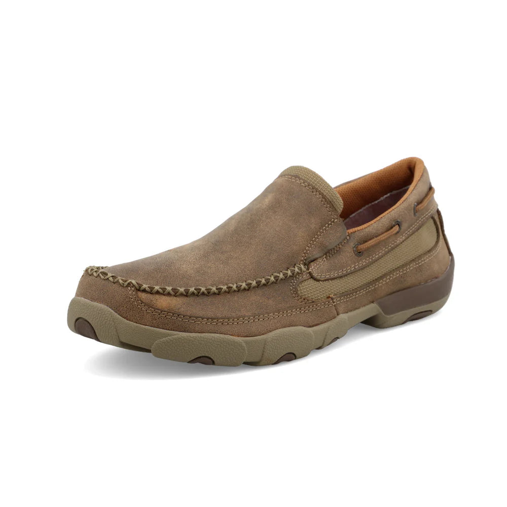 Twisted X Men's Cell Stretch Slip-On Driving Moc - Bomber