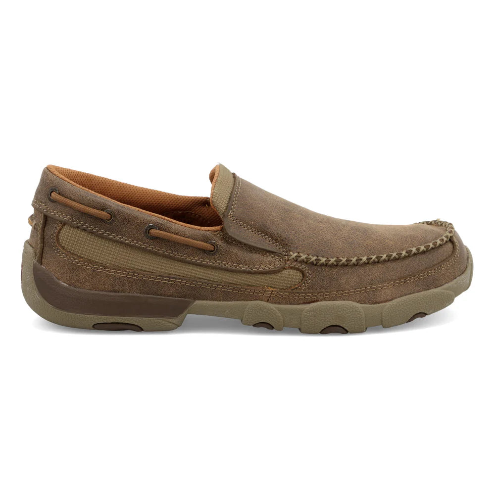 Twisted X Men's Cell Stretch Slip-On Driving Moc - Bomber