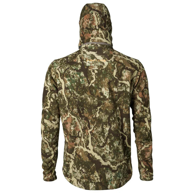 Camouflage hoodie on a white background