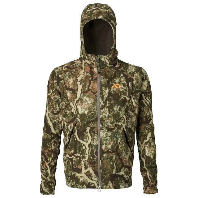 Camouflage hoodie on a white background