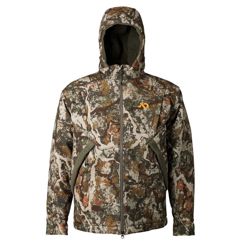 Camouflage jacket on a white background