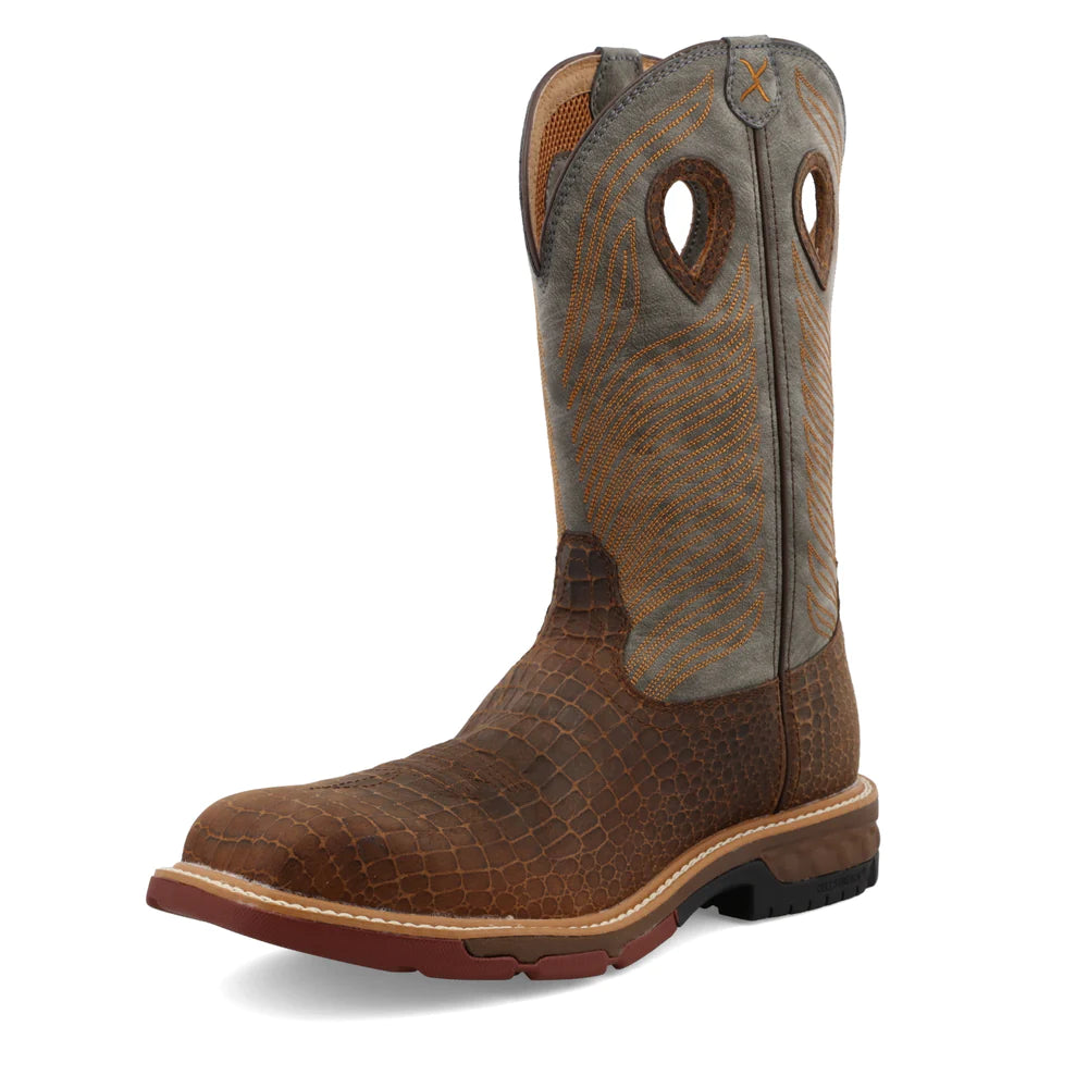12" COMPOSITE-TOE WESTERN WORK BOOT EH