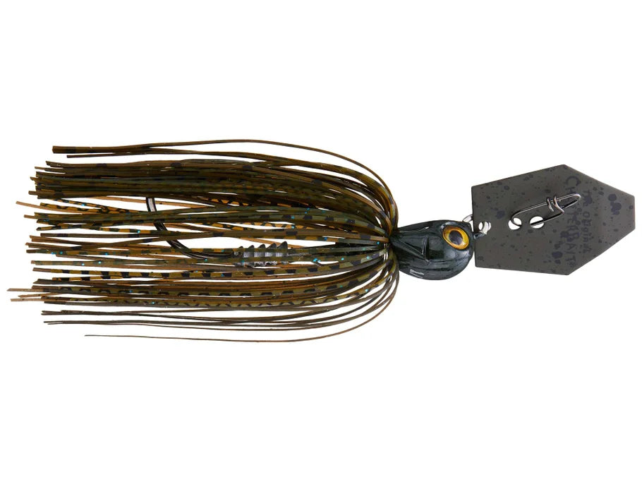 Fishing lure with detailed design on a white background