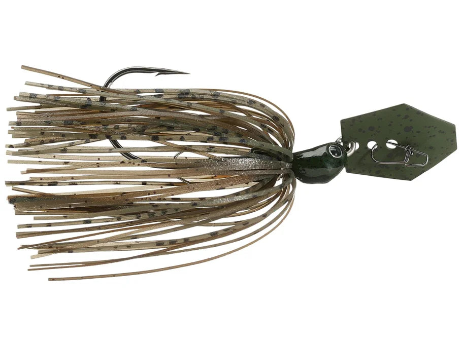 Fishing lure with detailed features on a white background