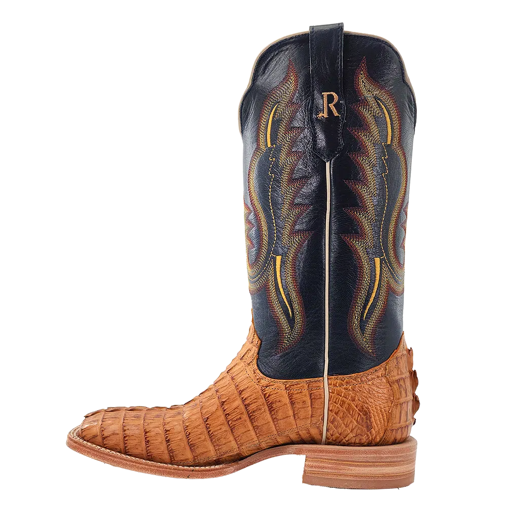 SADDLE HORNBACK CAIMAN TAIL